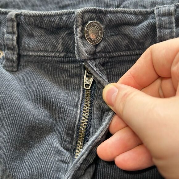 Patagonia Women's Organic Cotton Fitted Corduroy Low Rise Skinny Pants Grey 30 - Picture 8 of 10